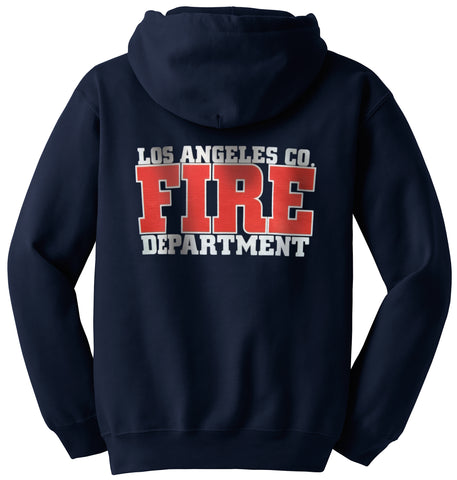Los Angeles County Fire Department Duty Hooded Zippered Sweatshirt 2/C CTY