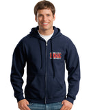 Los Angeles County Fire Department Duty Hooded Zippered Sweatshirt 2/C CTY