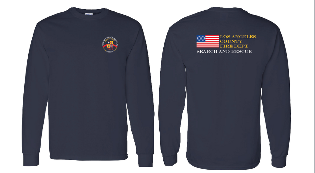 Los Angeles County Fire Department USAR CA-TF2 - USA-2 Long Sleeve T ...