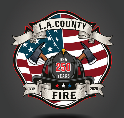 More to Come - America's 250th  Birthday Commemorative T-Shirt - LA County Fire -