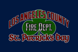Los Angeles County Fire Department St. Patricks Day T - Shirt