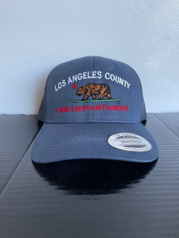 Los Angeles County Fire Department Cal Bear Surf Board LIFEGUARD SNAP BACK TRUCKER Hat