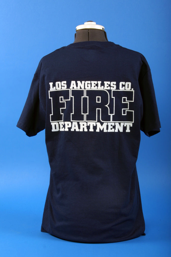 Los Angeles County Fire Department Duty T Shirt S / Navy